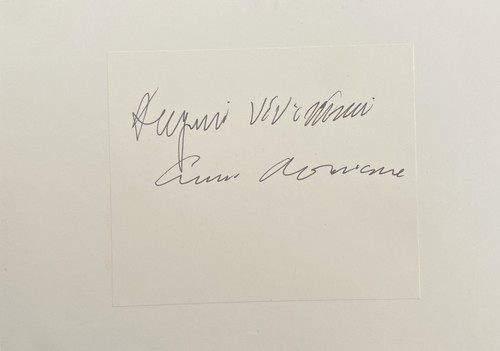 Autografo originale ennio - originale,