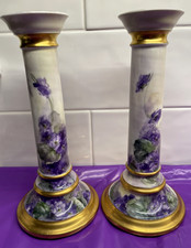 Coppia candelabri porcellana