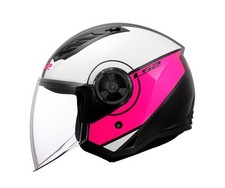 CASCO JET LS2 HELMETS COVER PINK LUCIDO PER SCOOTER MOTO