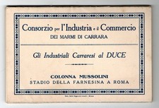 cofanetto 10 cartoline f.p.  COLONNA  MUSSOLINI - 1928 - INDUSTRIALI CARRARESI 
