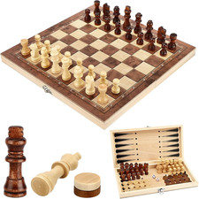Scacchiera in Legno, 3 in 1