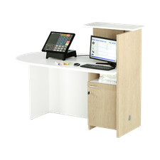 BANCONE RECEPTION ACCOGLIENZA UFFICIO SX L 142,5 P 83 H 117