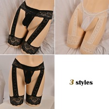 Mens Sexy Sissy Lace Sheer