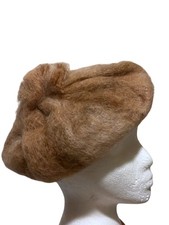 Tamo Shanter vintage Glentarff misto mohair made in Scotland scozzese neutro