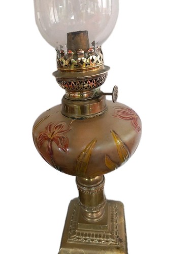 Lampe pétrole art nouveau - à,