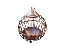 Portacandele sfera ruggine