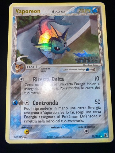 Vaporeon delta stamped - vaporeon, δ
