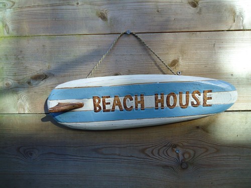 Insegna casa spiaggia tavola