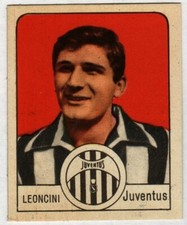 FIGURINA NANNINA 1966 67 1967 FORMATO GRANDE JUVENTUS LEONCINI NUOVA PERFETTA