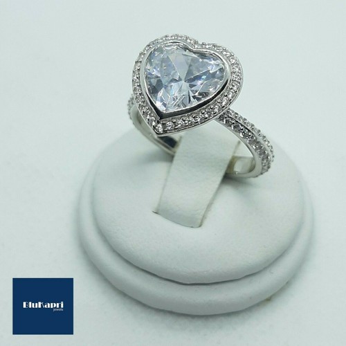 Anello donna argento cuore con - anello,