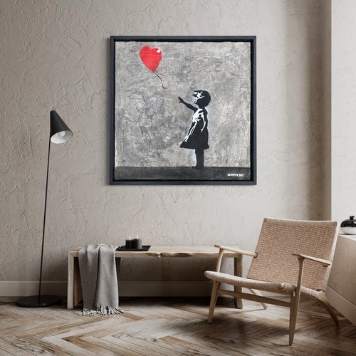 Quadro banksy girl - girl, and