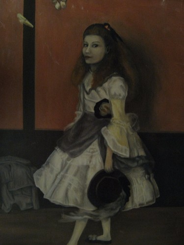 Quadro antico miss alexander - quadro,