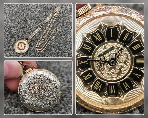 Collana orologio pendente