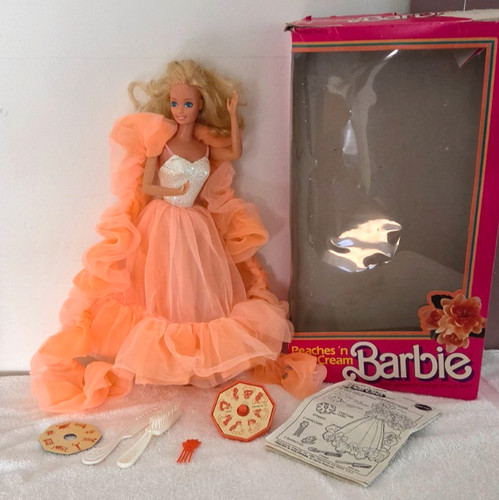 Bambola barbie vintage pesche - bambola,