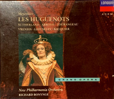 Meyerbeer Les Huguenots SUTHERLAND BONYNGE Decca London USA 4CD Box Full Silver