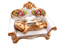 Capodimonte porcelain cherub - porcelain,