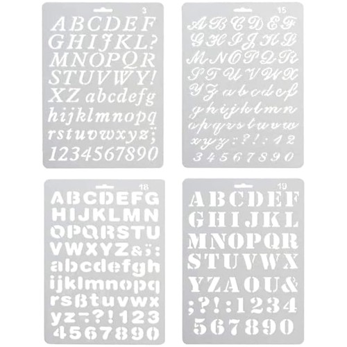 Stencil lettere numeri - stencil,