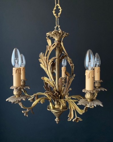 Antico lampadario dorato - antico,