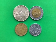 MONETE ITALIA LOTTO 500 LIRE