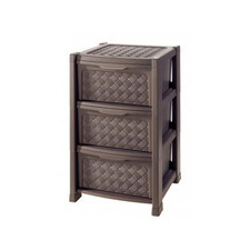 Tontarelli Cassettiera salvaspazio 3C (39x39x63,5cm) ARIANNA Wengè 8025646909