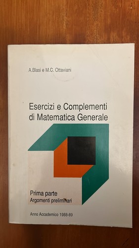 Esercizi complementi di - e,