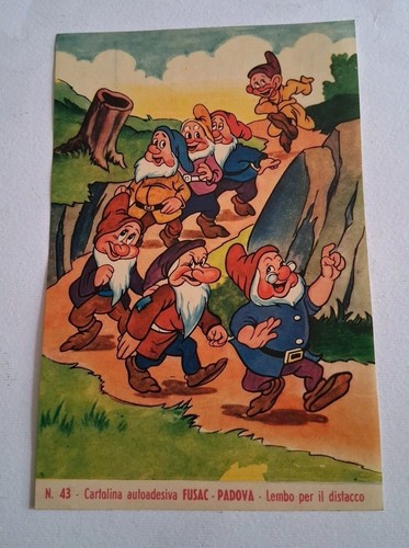 Sette nani cartolina - (disney),