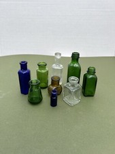 Collection Of 9 Various Vintage Glass Bottles (Ref 9)