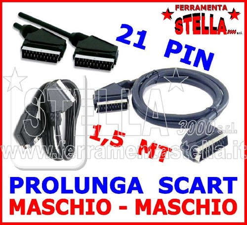 Cavo presa scart - scart, 1,5