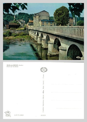 Postcard bar sur - bar-sur-seine, aube