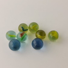 Lotto di 8 biglie vintage in