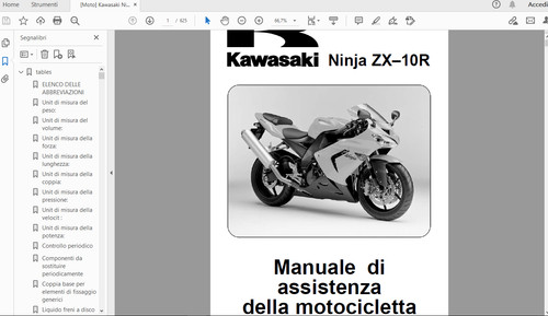 Manuale officina kawasaki - manuale,
