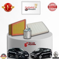 KIT TAGLIANDO 4 FILTRI RENAULT SCENIC III 1.9 dCi FAP 96KW 130CV DAL 2009 ->