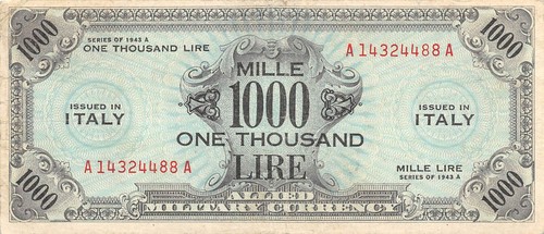 Italy 1000 lire series - lire, of