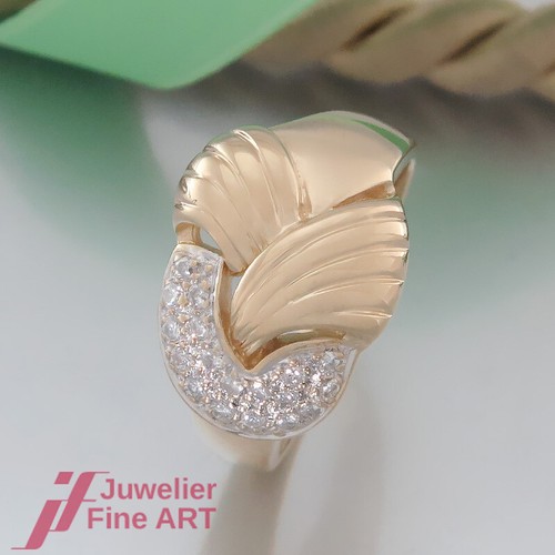 Anello brillante con - , 18