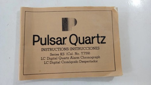 1981 pulsar quartz owner s - pulsar, owner's