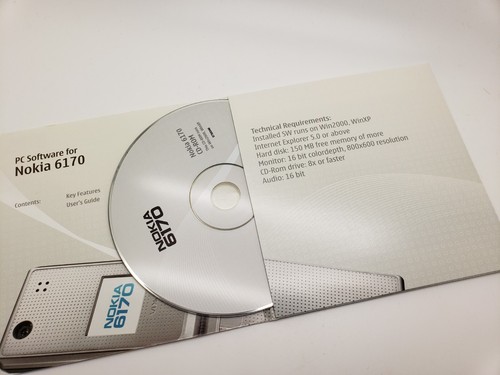 Raro software nokia 6170 - cd,