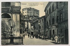 Cartolina Paliano palazzo Colonna animata fontana Frosinone paesaggistica T11
