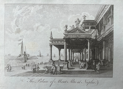 Stampa antica 1789 palazzo - stampa,