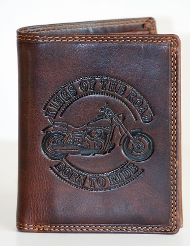 Portafoglio uomo pelle biker