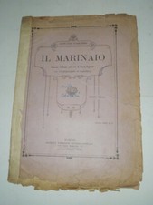 SPARTITO MUSICALE  VINTAGE-"IL MARINAIO"CANZONE BRILLANTE PER VOCE MEZZO SOPRAN 