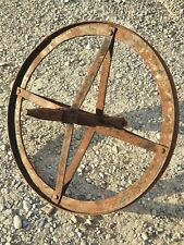RUOTA ANTICA PER CARRIOLA LAVORATA COMPLETAMENTE A MANO - risalente fine 1800