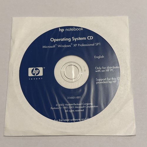 Installatore notebook hp - cd,