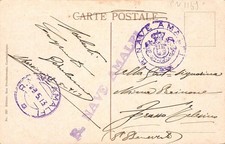 cn1169 cartolina cpa  kurde noble annullo regia nave amalfi