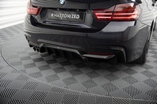 Diffusore posteriore V.2 per BMW Serie 4 F32 F33 F36 pacchetto M Maxton design nero lucido