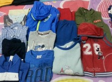 Lotto 19 stock bimbo abbigliamento misto 13 pezzi 3-4 anni