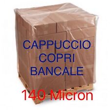 1 TELO COPRI BANCALE PALLETS IN PLASTICA IMPERMEABILE LDPE 120+55+55x170cm 140my