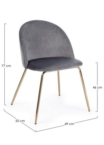 Poltroncine velluto grigio - poltroncine,