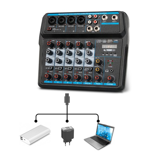 Mixer audio live canali - audio, 6