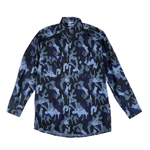 Romanian army shirt blue - romanian,