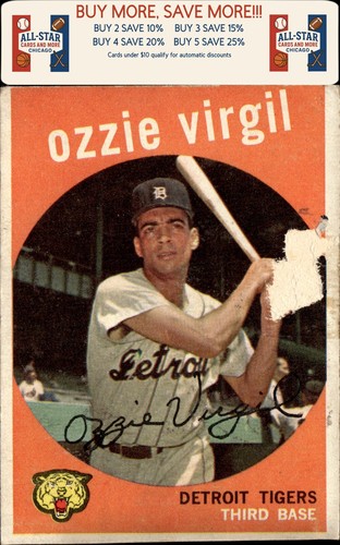 1959 topps 203b - 1959, virgil